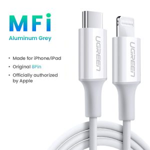 Kabel Iphone MFI (White 2 Meter)