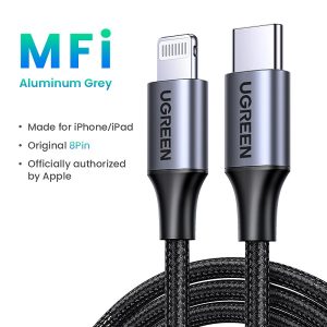 Kabel Iphone MFI (Grey 1,5 meter)