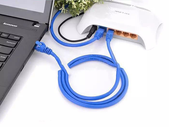 CAT 6 UTP LAN Round Cable BLUE - 5 Meter