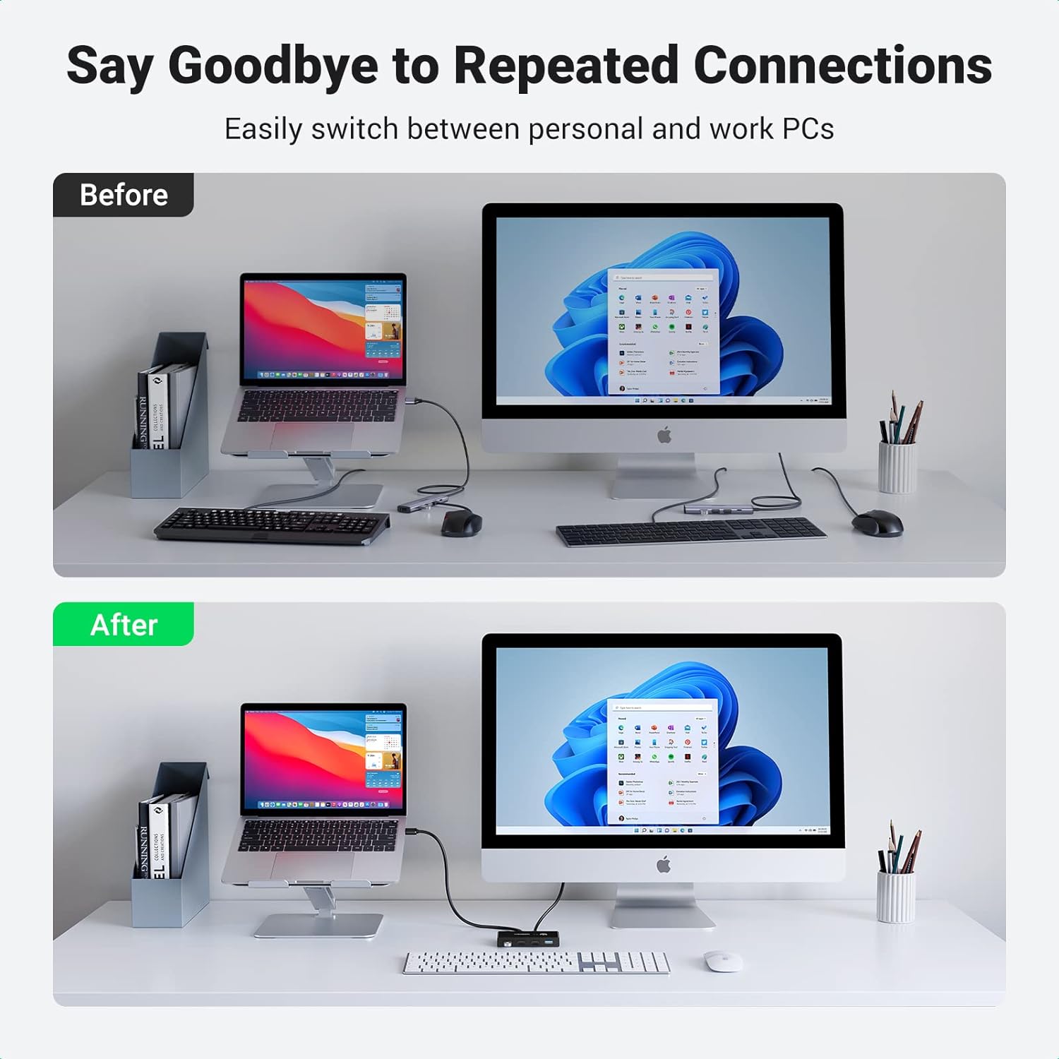 UGREEN 2 In 4 Out USB 3.0 Sharing Switch Box
